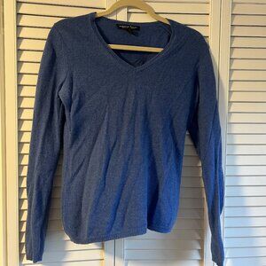 Marina Luna Cobalt Blue Cashmere Sweater - Size Medium